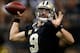 NEW ORLEANS, LA - OCTOBER 27: Drew Brees #9 of the New Orleans Saints throws a pass against the Buffalo Bills at Mercedes-Benz Superdome on October 27, 2013 in New Orleans, Louisiana. The Saints defeated the Bills 35-17. (Photo by Chris Graythen/Getty Images)
