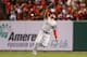 ST LOUIS, MO - OCTOBER 26: Jacoby Ellsbury #2 of the Boston Red Sox makes an error in the third inning on a ball hit by Matt Holliday #7 of the St. Louis Cardinals during Game Three of the 2013 World Series at Busch Stadium on October 26, 2013 in St Louis, Missouri. (Photo by Ronald Martinez/Getty Images)