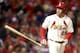 ST LOUIS, MO - OCTOBER 26: David Freese #23 of the St. Louis Cardinals is walked in the seventh inning against the Boston Red Sox during Game Three of the 2013 World Series at Busch Stadium on October 26, 2013 in St Louis, Missouri. (Photo by Ronald Martinez/Getty Images)