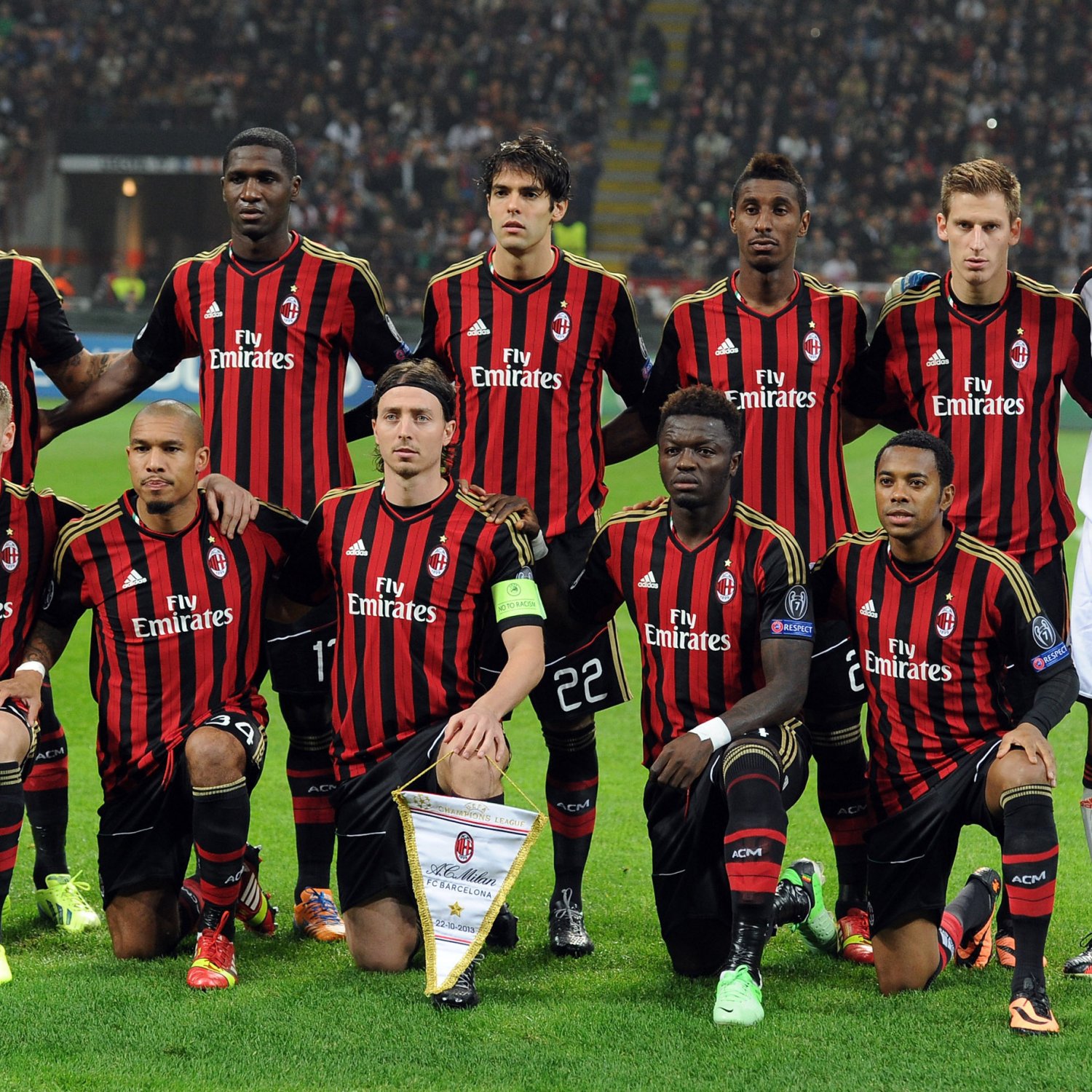 Download this Res Milan Players Line For Team Photo Before The picture