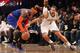Deron Williams and Carmelo Anthony are trying to lead their teams to an Atlantic Division title.