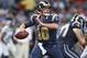 ST LOUIS, MO - OCTOBER 28: Kellen Clemens #10 of the St. Louis Rams throws a pass during the NFL game against the Seattle Seahawks at Edward Jones Dome on October 28, 2013 in St Louis, Missouri. (Photo by Andy Lyons/Getty Images)