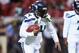 ST LOUIS, MO - OCTOBER 28: Marshawn Lynch #24 of the Seattle Seahawks runs with the ball before the NFL game against the St. Louis Rams at Edward Jones Dome on October 28, 2013 in St Louis, Missouri. (Photo by Andy Lyons/Getty Images)