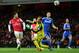LONDON, ENGLAND - OCTOBER 29: Ryo Miyaichi of Arsenal (L) misses a chance on goal during the Capital One Cup Fourth Round match between Arsenal and Chelsea at the Emirates Stadium on October 29, 2013 in London, England. (Photo by Jamie McDonald/Getty Images)