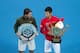 BEIJING, CHINA - OCTOBER 06: Novak Djokovic (R) of Serbia and Rafael Nadal (L) of Spain pose with their trophies during the medal ceremony after the Men's Single Final of the China Open at the China National Tennis Center on October 6, 2013 in Beijing, China. (Photo by Lintao Zhang/Getty Images)