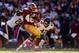 LANDOVER, MD - OCTOBER 20: Alfred Morris #46 of the Washington Redskins is tackled by Major Wright #21 and Chris Conte #47 of the Chicago Bears in the third quarter during an NFL game at FedExField on October 20, 2013 in Landover, Maryland. (Photo by Patrick McDermott/Getty Images)
