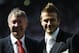 MANCHESTER - MAY 11: David Beckham of Manchester United and manager Alex Ferguson stand next to each other on the pitch after Beckham signed a new lucrative contract to stay at the club before the FA Barclaycard Premiership match between Manchester United and Charlton Athletic played at Old Trafford, in Manchester, England on May 11, 2002. The match ended in a 0-0 draw. DIGITAL IMAGE. (Photo by Gary M. Prior/Getty Images)