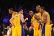 From left to right: Wesley Johnson, Jordan Farmar, Jodie Meeks, Jordan Hill and Xavier Henry