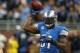 DETROIT, MI - OCTOBER 27: Calvin Johnson #81 of the Detroit Lions warms up prior to the start of the game against the Dallas Cowboys at Ford Field on October 27, 2013 in Detroit, Michigan. (Photo by Leon Halip/Getty Images)