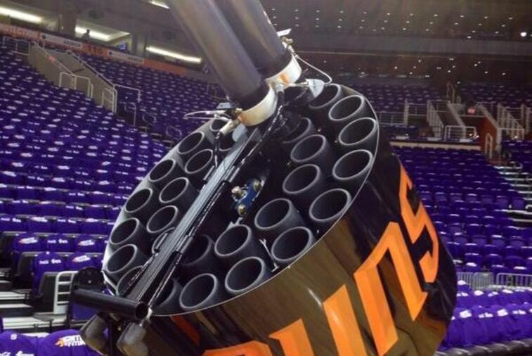 The Phoenix Suns Have the Biggest and Baddest T-Shirt Gun in the NBA