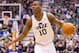 February 20, 2012; Salt Lake City, UT, USA; Utah Jazz guard Alec Burks (10) during the second half against the San Antonio Spurs at Energy Solutions Arena. The Spurs defeated the Jazz 106-102. Mandatory Credit: Russ Isabella-USA TODAY Sports