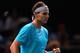 PARIS, FRANCE - OCTOBER 30: Rafael Nadal of Spain celebrates a point against Marcel Granollers of Spain during day three of the BNP Paribas Masters at Palais Omnisports de Bercy on October 30, 2013 in Paris, France. (Photo by Julian Finney/Getty Images)