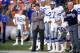 1988: Head coach Tom Landry of the Dallas Cowboys watches from the sideline during a game in the 1988 season. Tom Landry coached the Cowboys from 1960 to 1988, leading them to two Super Bowl victories. (Photo by Otto Greule Jr./Getty Images)