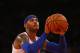 NEW YORK, NY - OCTOBER 30: Carmelo Anthony #7 of the New York Knicks in action against the Milwaukee Bucks during their game at Madison Square Garden on October 30, 2013 in New York City. NOTE TO USER: User expressly acknowledges and agrees that, by downloading and or using this Photograph, user is consenting to the terms and conditions of the Getty Images License Agreement. Mandatory Copyright Notice (Photo by Al Bello/Getty Images)