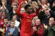 LIVERPOOL, ENGLAND - OCTOBER 26: Daniel Sturridge of Liverpool celebrates scoring his team''s fourth goal during the Barclays Premier League match between Liverpool and West Bromwich Albion at Anfield on October 26, 2013 in Liverpool, England. (Photo by Clive Brunskill/Getty Images)