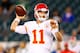 PHILADELPHIA, PA - SEPTEMBER 19: Alex Smith #11 of the Kansas City Chiefs warms up prior to the game against the Philadelphia Eagles at Lincoln Financial Field on September 19, 2013 in Philadelphia, Pennsylvania. (Photo by Rich Schultz/Getty Images)