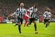 NEWCASTLE UPON TYNE, ENGLAND - OCTOBER 19: Yohan Cabaye of Newcastle United celebrates scoring his goal during the Barclays Premier League match between Newcastle United and Liverpool at St James' Park on October 19, 2013 in Newcastle upon Tyne, England. (Photo by Julian Finney/Getty Images)