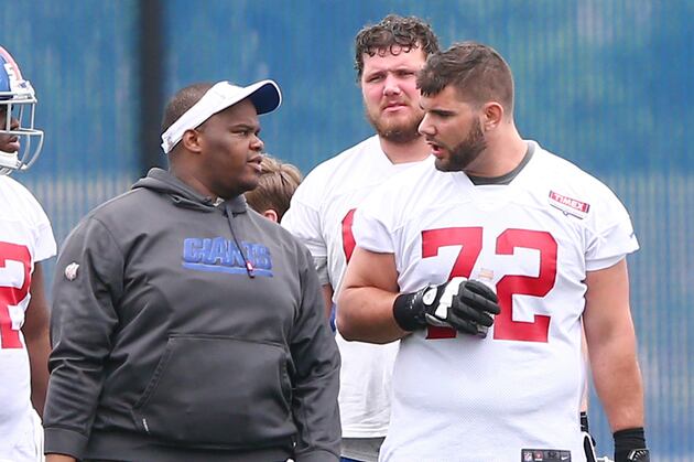 Giants' O-Line a Work in Progress