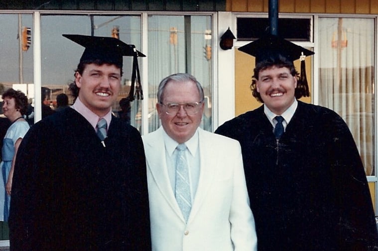 Rex and Rob Ryan's Graduation Picture Shows They Had Kenny Powers Hair