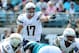 Oct 20, 2013; Jacksonville, FL, USA; San Diego Chargers quarterback Philip Rivers (17) calls an audible during the first half of the game against the Jacksonville Jaguars at EverBank Field. Mandatory Credit: Melina Vastola-USA TODAY Sports