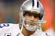DETROIT, MI - OCTOBER 27: Tony Romo #9 of the Dallas Cowboys looks on while playing the Detroit Lions at Ford Field on October 27, 2013 in Detroit, Michigan. Detroit won the game 31-30. (Photo by Gregory Shamus/Getty Images)