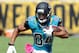 Oct 20, 2013; Jacksonville, FL, USA; Jacksonville Jaguars wide receiver Cecil Shorts III (84) runs up the field during the first half against the San Diego Chargers at EverBank Field. Mandatory Credit: Melina Vastola-USA TODAY Sports