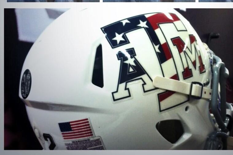 Texas A&M to Wear Stars & Stripes Helmet vs. UTEP for Military Appreciation Day