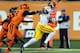 CORVALLIS, OR - NOVEMBER 01:Running back Javorius Allen #37 of the USC Trojans heads for the end zone on an 18 yard touchdown run during the second quarter of the game against the Oregon State Beavers at Reser Stadium on November 1, 2013 in Corvallis, Oregon. (Photo by Steve Dykes/Getty Images)