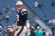 FOXBORO, MA - OCTOBER 27: Tom Brady #12 of the New England Patriots walks the field before a game with the Miami Dolphins at Gillette Stadium on October 27, 2013 in Foxboro, Massachusetts. (Photo by Jim Rogash/Getty Images)