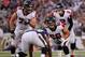 BALTIMORE, MD - AUGUST 15: Garrett Reynolds #75, Peter Konz #66 and quarterback Matt Ryan #2 of the Atlanta Falcons line up against the Baltimore Ravens defense during a preseason game at M&T Bank Stadium on August 15, 2013 in Baltimore, Maryland. (Photo by Rob Carr/Getty Images)