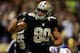NEW ORLEANS, LA - OCTOBER 27: Jimmy Graham #80 of the New Orleans Saints reacts after scoring a touchdown against the Buffalo Bills at Mercedes-Benz Superdome on October 27, 2013 in New Orleans, Louisiana. (Photo by Chris Graythen/Getty Images)