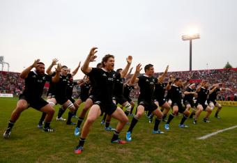 The Haka will be performed in Toronto today before the match.