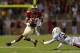 TALLAHASSEE, FL - NOVEMBER 02: Rashad Greene #80 of the Florida State Seminoles runs after a catch during a game against the Miami Hurricanes at Doak Campbell Stadium on November 2, 2013 in Tallahassee, Florida. (Photo by Mike Ehrmann/Getty Images)