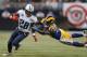 ST. LOUIS, MO - NOVEMBER 3: Chris Johnson #28 of the Tennessee Titans runs against the St. Louis Rams in the second quarter at the Edward Jones Dome on November 3, 2013 in St. Louis, Missouri. (Photo by Michael Thomas/Getty Images)