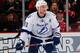 NEWARK, NJ - OCTOBER 29: Steven Stamkos #91 of the Tampa Bay Lightning skates against the New Jersey Devils during the game at the Prudential Center on October 29, 2013 in Newark, New Jersey. (Photo by Andy Marlin/NHLI via Getty Images)