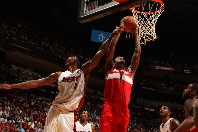 James, Bosh Lift Heat Past Wizards 103-93
