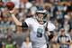 OAKLAND, CA - NOVEMBER 03: Quarterback Nick Foles #9 of the Philadelphia Eagles throws against the Oakland Raiders in the second quarter on November 3, 2013 at O.co Coliseum in Oakland, California. (Photo by Brian Bahr/Getty Images)