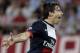 ATHENS, GREECE - SEPTEMBER 17: Maxwell of Paris Saint-Germain FC celebrates a goal during the UEFA Champions League group stage match between Olympiacos FC and Paris Saint-Germain FC held on September 17, 2013 at the Georgios Karaiskakis Stadium in Athens, Greece. (Photo by Milos Bicanski/EuroFootball/Getty Images)