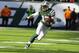 EAST RUTHERFORD, NJ - NOVEMBER 03: Vidal Hazelton #17 of the New York Jets in action against the New Orleans Saints during their game at MetLife Stadium on November 3, 2013 in East Rutherford, New Jersey. (Photo by Al Bello/Getty Images)