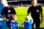 Everton Kid Trolls Referee in Handshake Line