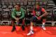 AUBURN HILLS, MI - NOVEMBER 3: Rajon Rondo #9 of the Boston Celtics chats with Josh Smith #6 of the Detroit Pistons during the game on November 3, 2013 at The Palace of Auburn Hills in Auburn Hills, Michigan. NOTE TO USER: User expressly acknowledges and agrees that, by downloading and/or using this photograph, User is consenting to the terms and conditions of the Getty Images License Agreement. Mandatory Copyright Notice: Copyright 2013 NBAE (Photo by Dan Lippitt/NBAE via Getty Images)