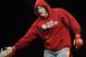 Jan 12, 2013; Oklahoma City, OK, USA; Tim Kennedy enters the ring in his bout with Trevor Smith (not shown) in their Strikeforce MMA Lightweight bout at the Chesapeake Energy Arena. Mandatory Credit: Mark D. Smith-USA TODAY Sports