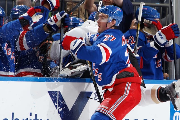 Watch: Ryan McDonagh Puts Corey Perry into Bench Twice