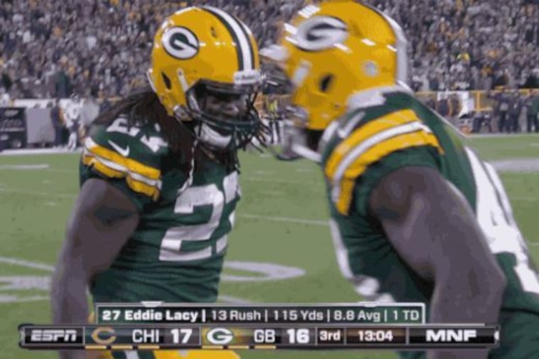 Packers Running Backs Pay Tribute to Badgers with Dance