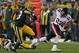 GREEN BAY, WI - NOVEMBER 04: Matt Forte #22 of the Chicago Bears breaks a long run after catching a pass chased by M.D. Jennings #43 of the Green Bay Packers at Lambeau Field on November 4, 2013 in Green Bay, Wisconsin. (Photo by Jonathan Daniel/Getty Images)