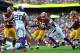 LANDOVER, MD - OCTOBER 14: Alfred Morris #46 of the Washington Redskins runs the ball against the Minnesota Vikings at FedExField on October 14, 2012 in Landover, Maryland. The Redskins defeated the Vikings 38-26. (Photo by Larry French/Getty Images)