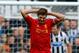 NEWCASTLE-UPON-TYNE, ENGLAND - OCTOBER 19: Steven Gerrard of Liverpool reacts during the Barclays Premier League match between Newcastle United and Liverpool at St James' Park on October 19, 2013 in Newcastle-Upon-Tyne, England. (Photo by Paul Thomas/Getty Images)