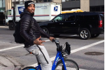 J.R. Smith Rides Citi Bike to MSG for Knicks Game