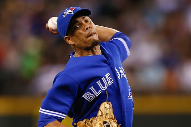 Blue Jays Outright P Juan Perez off 40-Man Roster