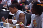 Orgeron Surprises USC with In-N-Out Burger